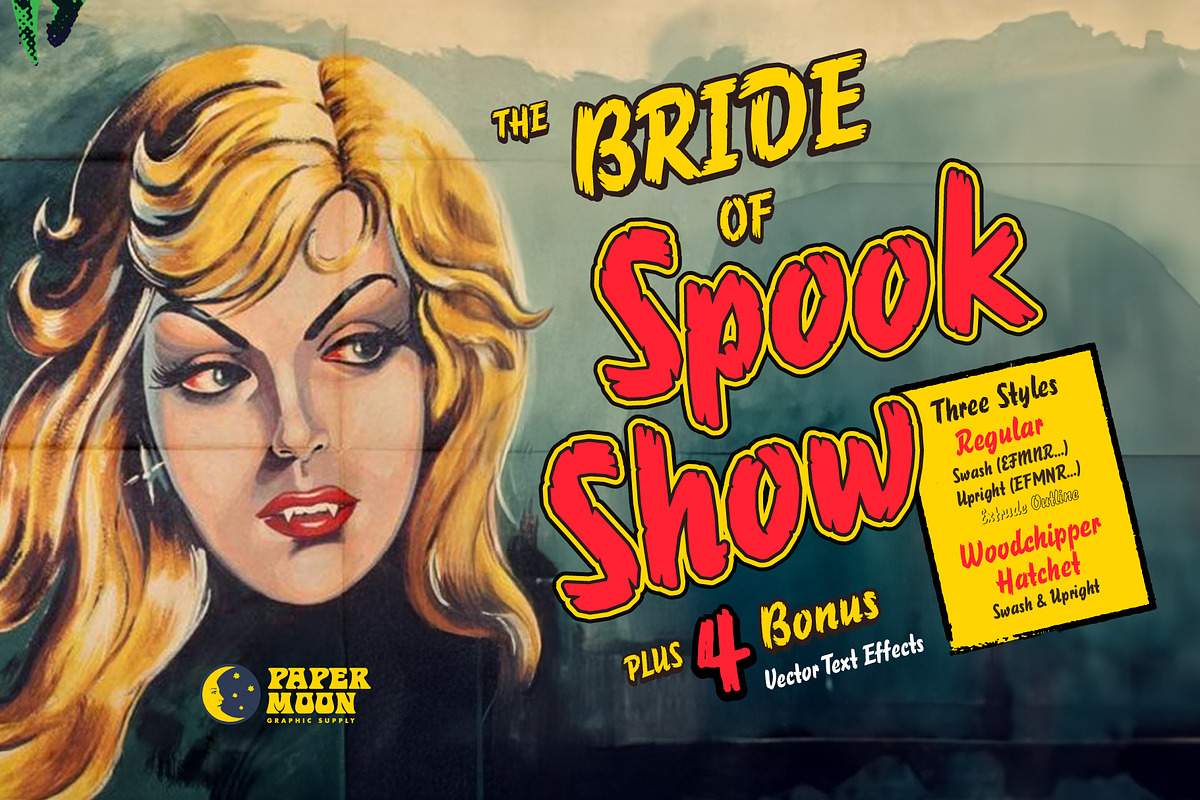 Bride of Spook Show Collection, a Handwritten Font by Paper Moon Graphic Supply (Photo 12 of 25)