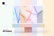 Realistic iMac 24-inch (2022) Mockup, a Books & Magazine Mockup by Smotrow Related (Thumbnail 1 of 8)