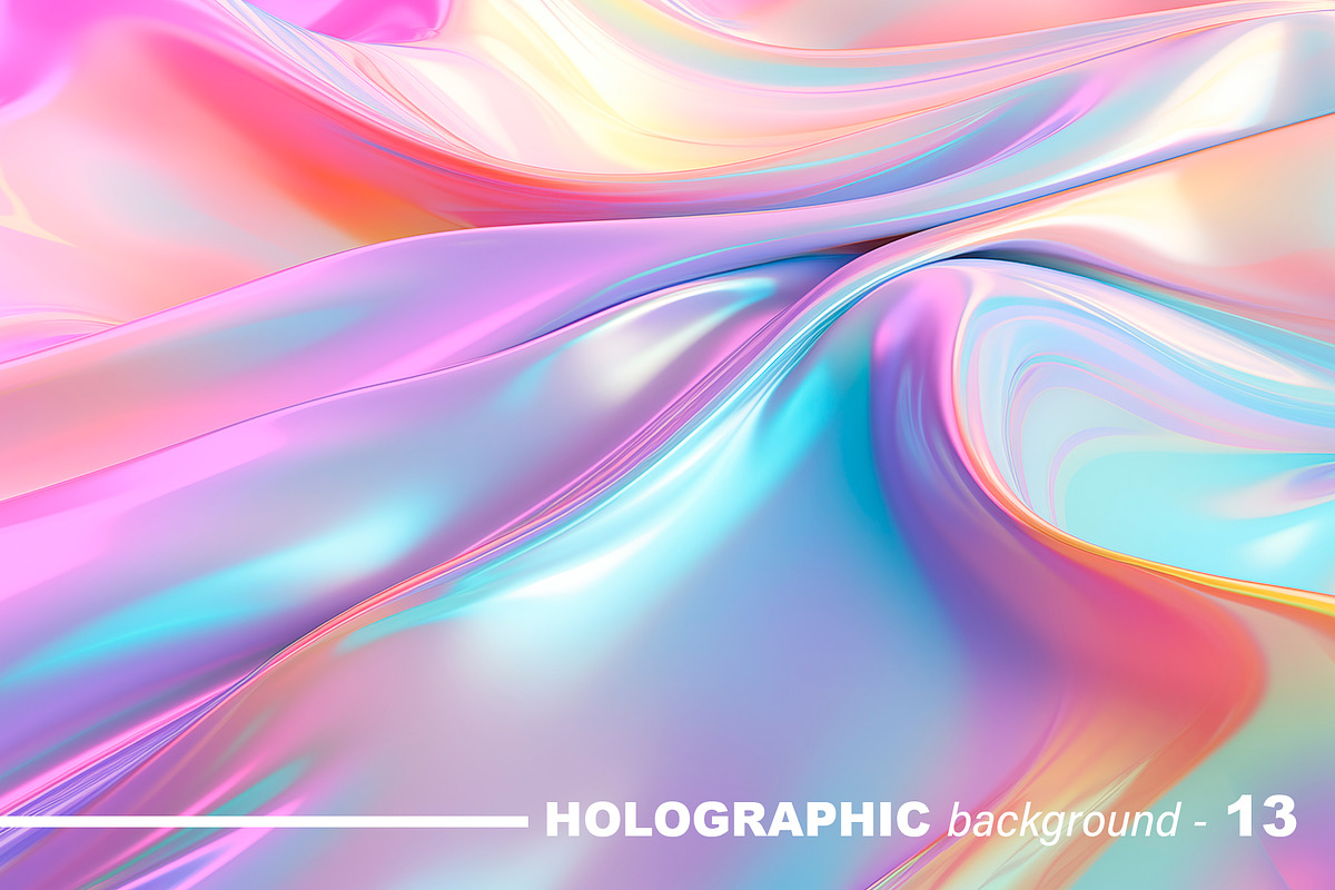 Iridescent Holographic Backgrounds, a Background Graphic by tatiankaart (Photo 14 of 16)
