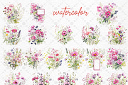 Spring Flowers clipart Wild Flowers, a Decorative Illustration by LeCoqDesign (Thumbnail 2 of 6)