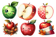 Watercolor Autumn Apple Clipart, an Illustration by Daily.Designs (Thumbnail 4 of 5)