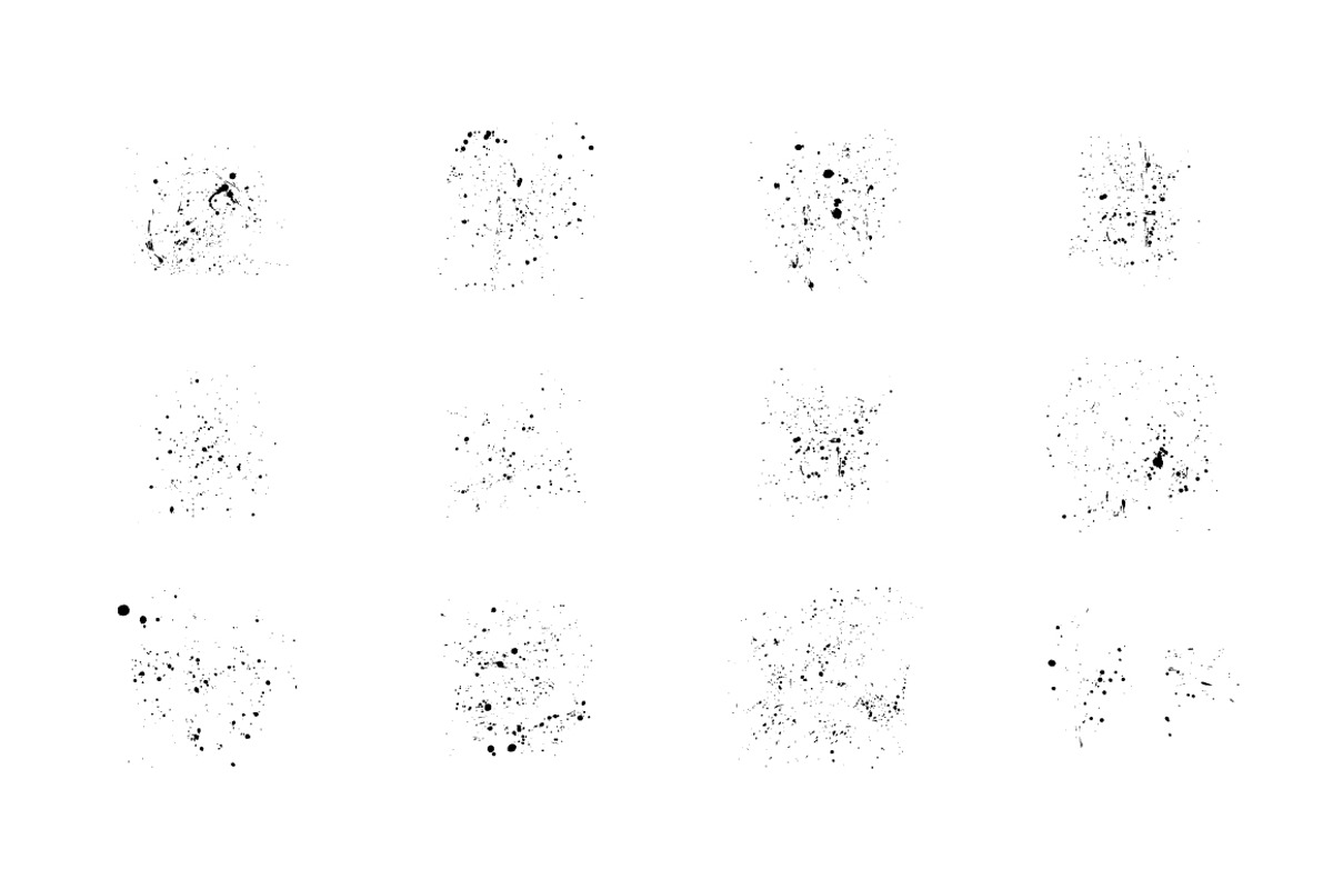 Vector Ink/Paint Splatters preview 2