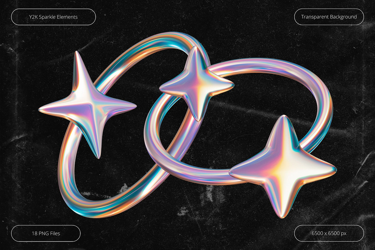 Y2K Sparkle Elements, an Object Graphic by Design Studio (Photo 3 of 4)