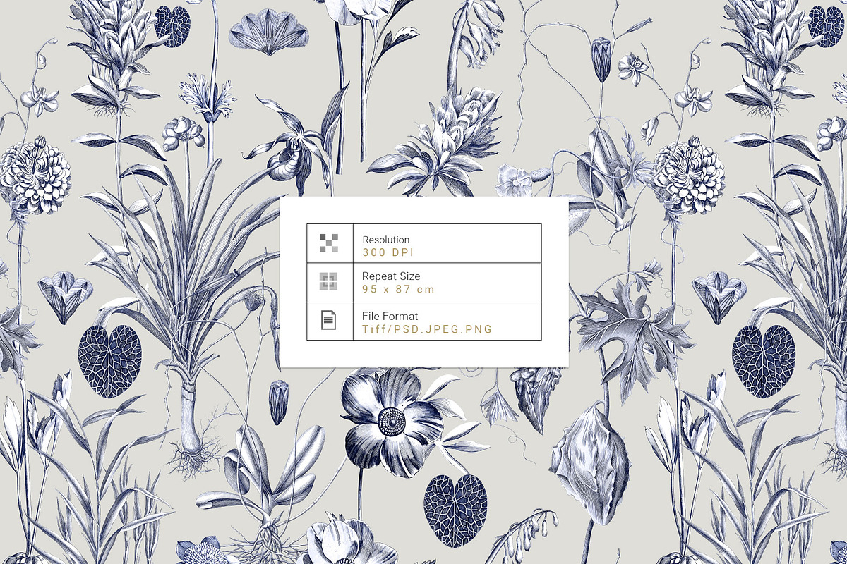 Toile Botanique, luxury Prints!, a Pattern Graphic by Pink Linen (Photo 6 of 12)