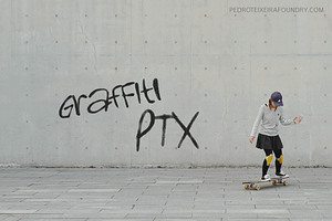 Graffiti PTx, a Sans Serif Font by vectalex