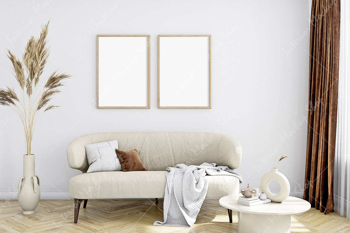 Frame Mockup Boho Interior - 925, a Print Template by Mockup Shop (Photo 2 of 3)