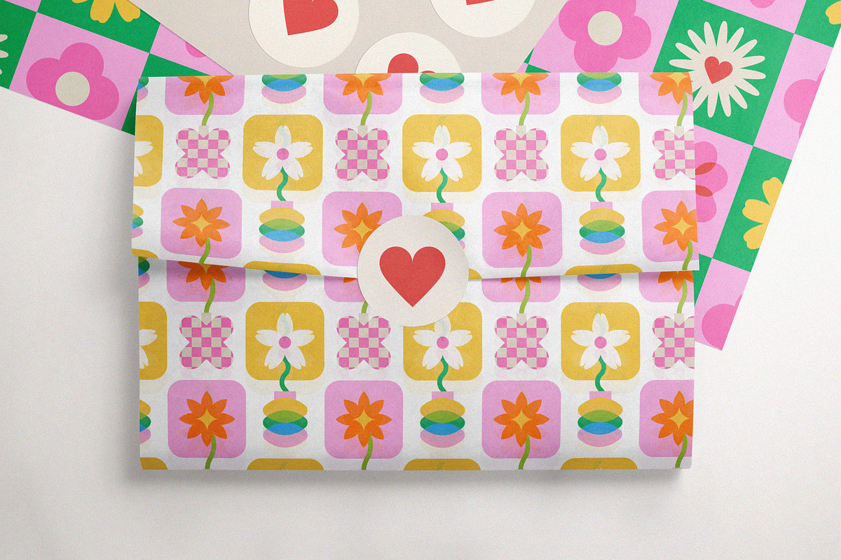 Geometric Floral Shapes & Patterns, an Object Graphic by Leila Divine (Photo 3 of 16)