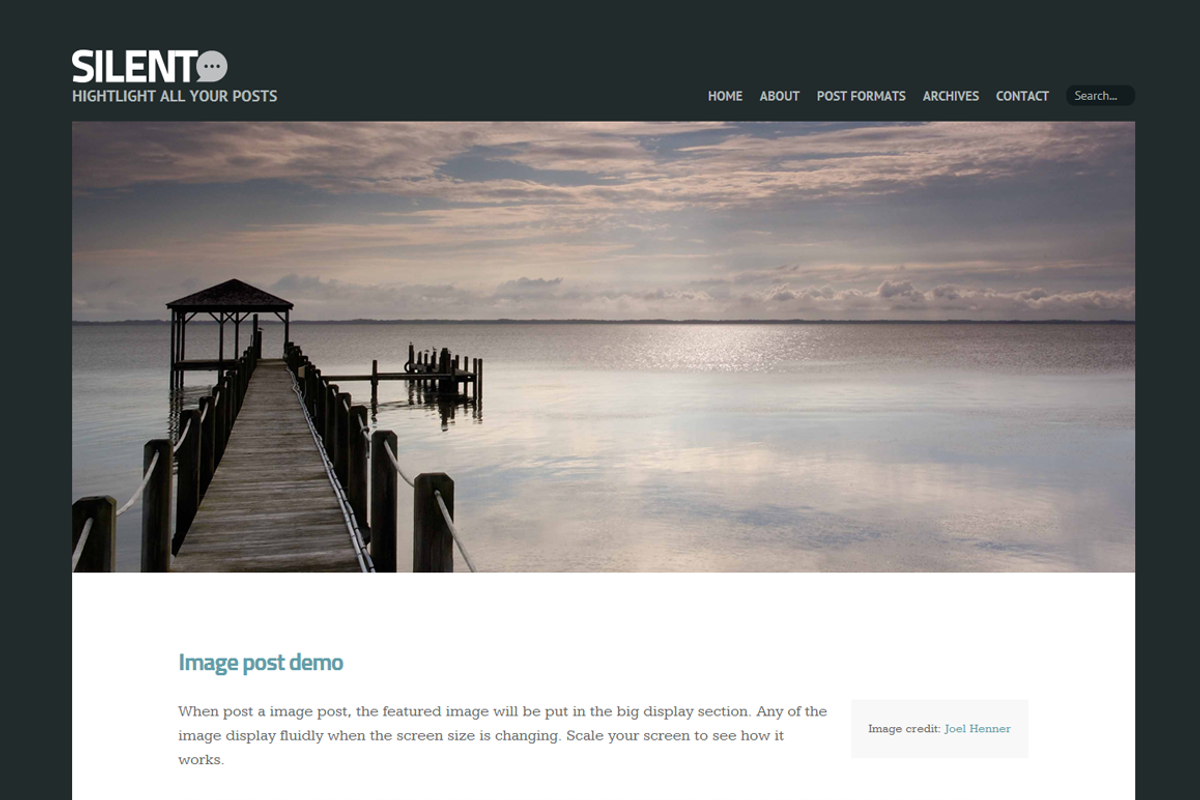 SILENT | Hightlights all your post, a WordPress Template by Bardpresent (Photo 2 of 5)