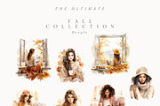 Autumn & Halloween Watercolor Fall, a Seasonal Illustration by Lana Elanor (Thumbnail 8 of 14)