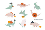Halloween Dinosaurs Collection, an Illustration by danceyourlife (Thumbnail 10 of 13)