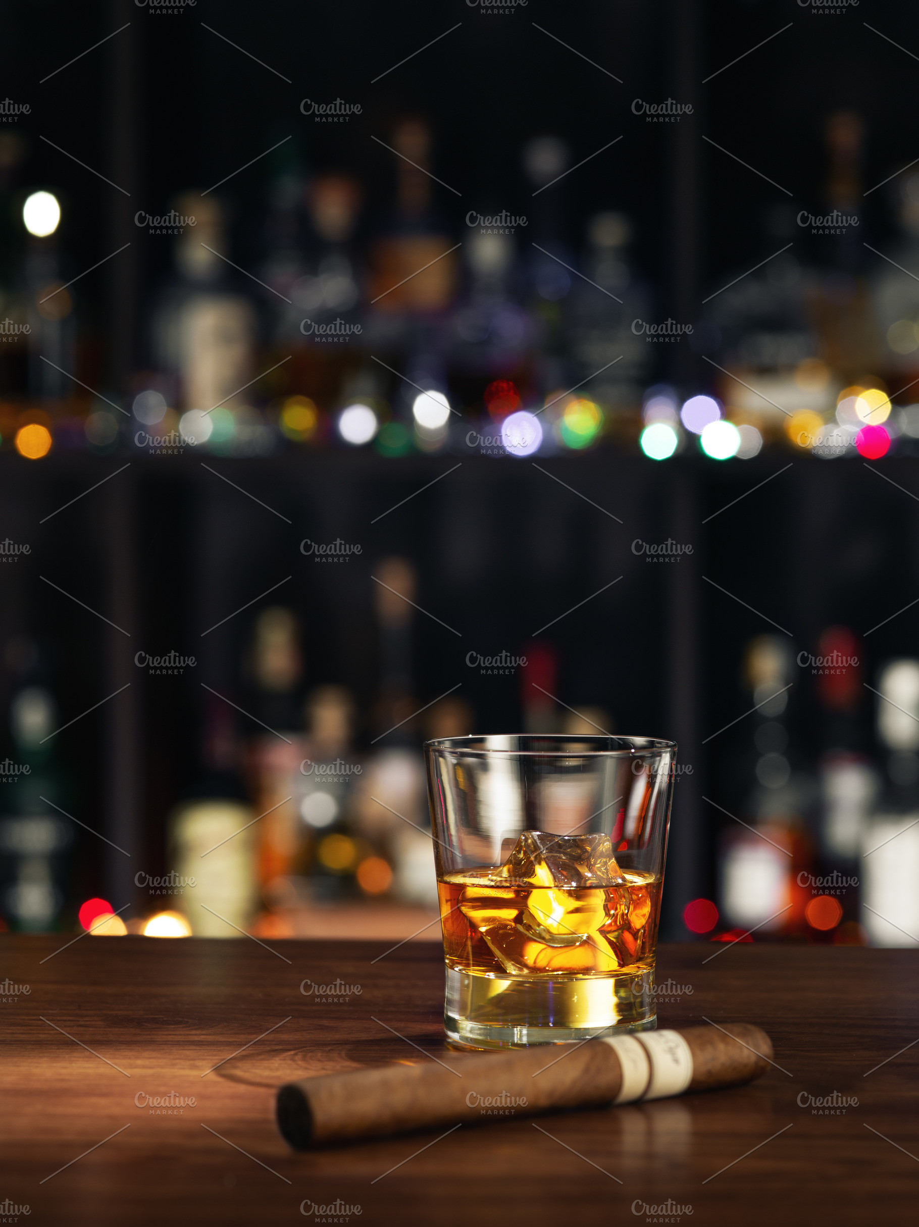 cigar glass, a Photo by dmitryersler