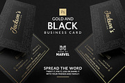 Gold And Black Business Card, a Business Card Template by Marvel (Thumbnail 1 of 5)