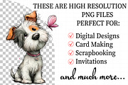 Whimsical Spring Dogs Clipart, an Illustration by Daily.Designs (Thumbnail 2 of 7)