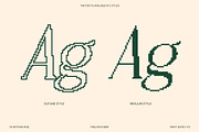 CS Rottage Pixel, a Serif Font by Craft Supply Co. (Thumbnail 3 of 8)
