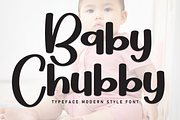 Baby Chubby | Script Font, a Script Font by Scratchones (Thumbnail 1 of 8)