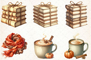 Autumn Clipart Cozy Fall Clipart, an Illustration by Libby Wishes (Thumbnail 10 of 11)
