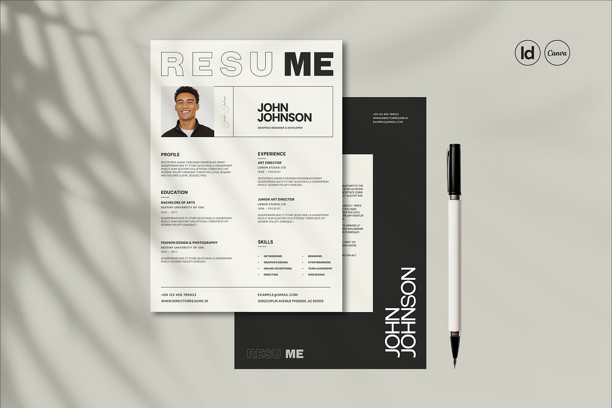 Curriculum Vita / Resume Template, a Resume Template by Graphpexel (Photo 1 of 4)