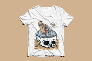 Hand drawing of skull skater, a Person Illustration by gunaonedesign (Thumbnail 4 of 4)