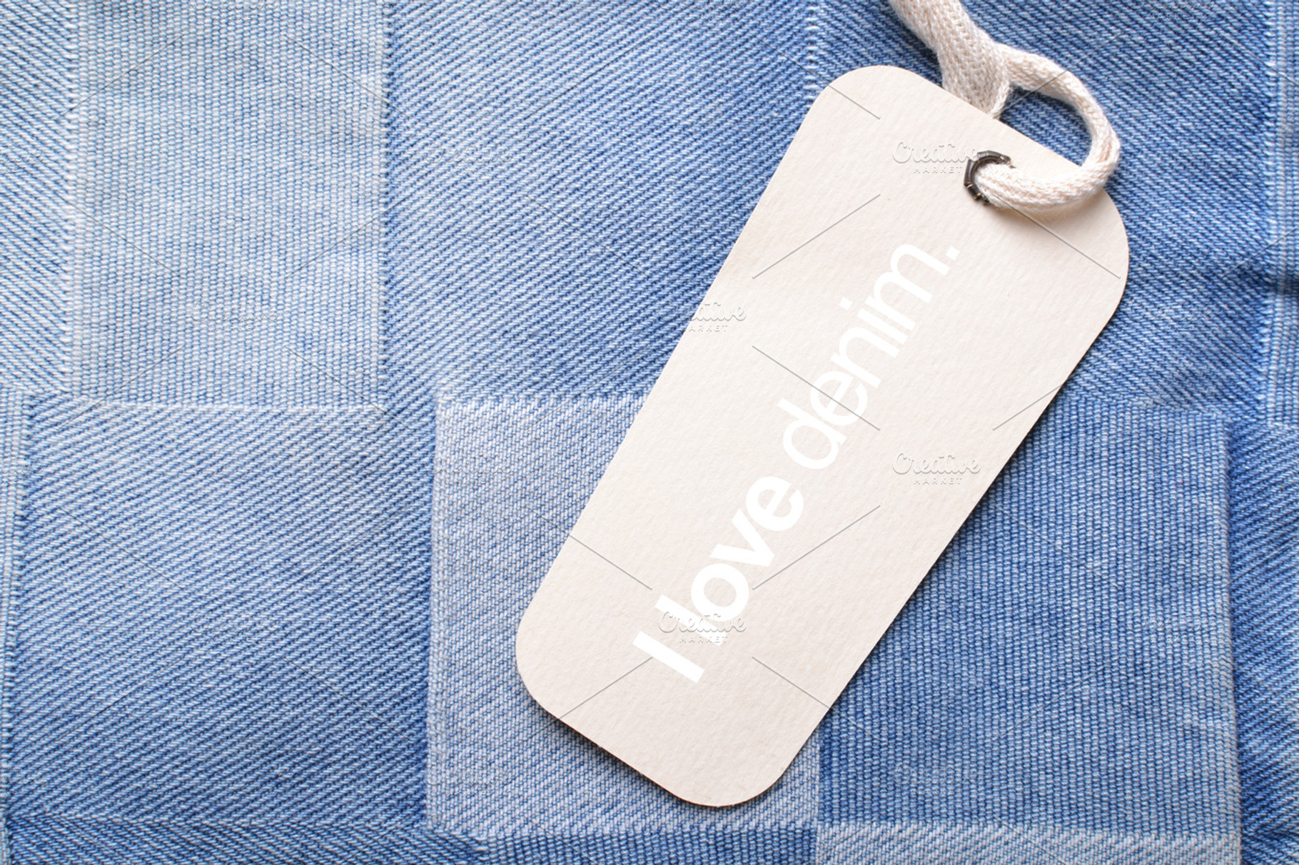 Jeans with the tag