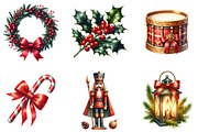 Christmas Elements Clipart, an Illustration by DreamArtGraphic (Thumbnail 5 of 5)