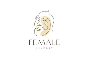 beauty face women line art logo, a Branding & Logo Template by devastd