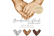 Grandparents Holding Hands Family, a Person Illustration by EkaterinaViArt (Thumbnail 1 of 4)
