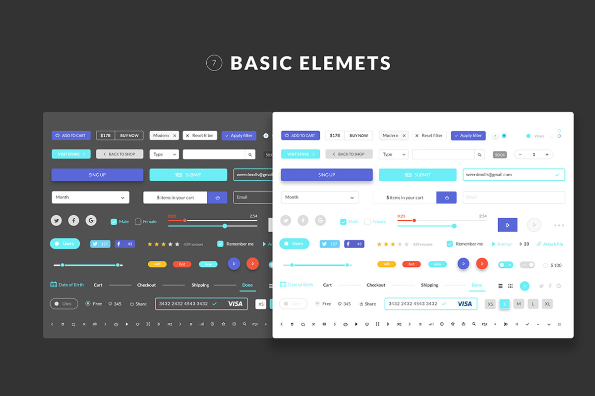 Patagonia UI Kit, an UI Kit Template by kohalov (Photo 7 of 8)