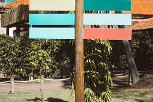 Blank wooden sign mock-up, a Business Photo by SkyNext