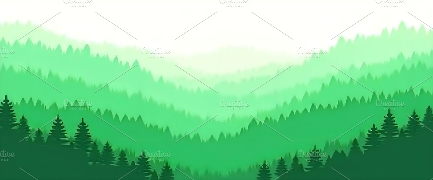Flat Forest Landscape with Layered G, a Photo by LOGOCREATIVE