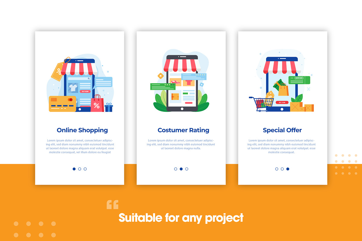 Online shop illustration pack, an Illustration by Creastale (Photo 2 of 6)