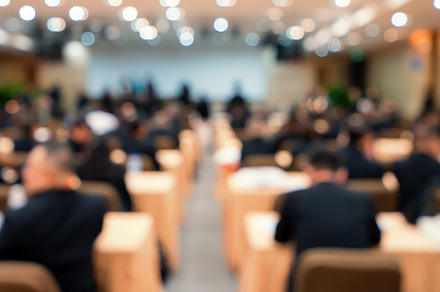 Blur of business Conference and Presentation in the conference h, an Abstract Photo by Casanowe-studio