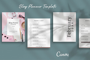 Blog Planner Canva Template