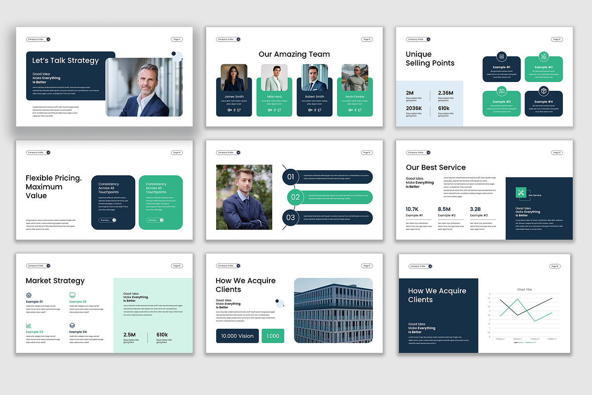 Minimalist Company Profile Template, a Presentation Template by Pradaxa (Photo 5 of 6)
