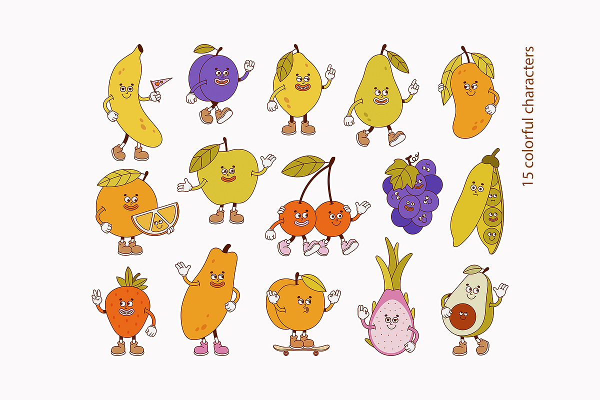 Retro Fruits, a Food Illustration by Sweet Corner (Photo 5 of 11)