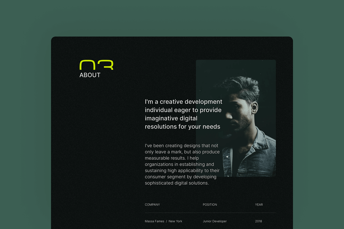 Sampo - Portfolio Framer Template, a Websites & App Template by CocoBasicThemes (Photo 2 of 3)