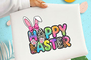 Happy Easter Bunny PNG, Colorful, an Illustration by Designking (Thumbnail 1 of 6)