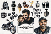 Classic Black Father's Day Clipart, an Illustration by NadiaTheronArt (Thumbnail 1 of 5)