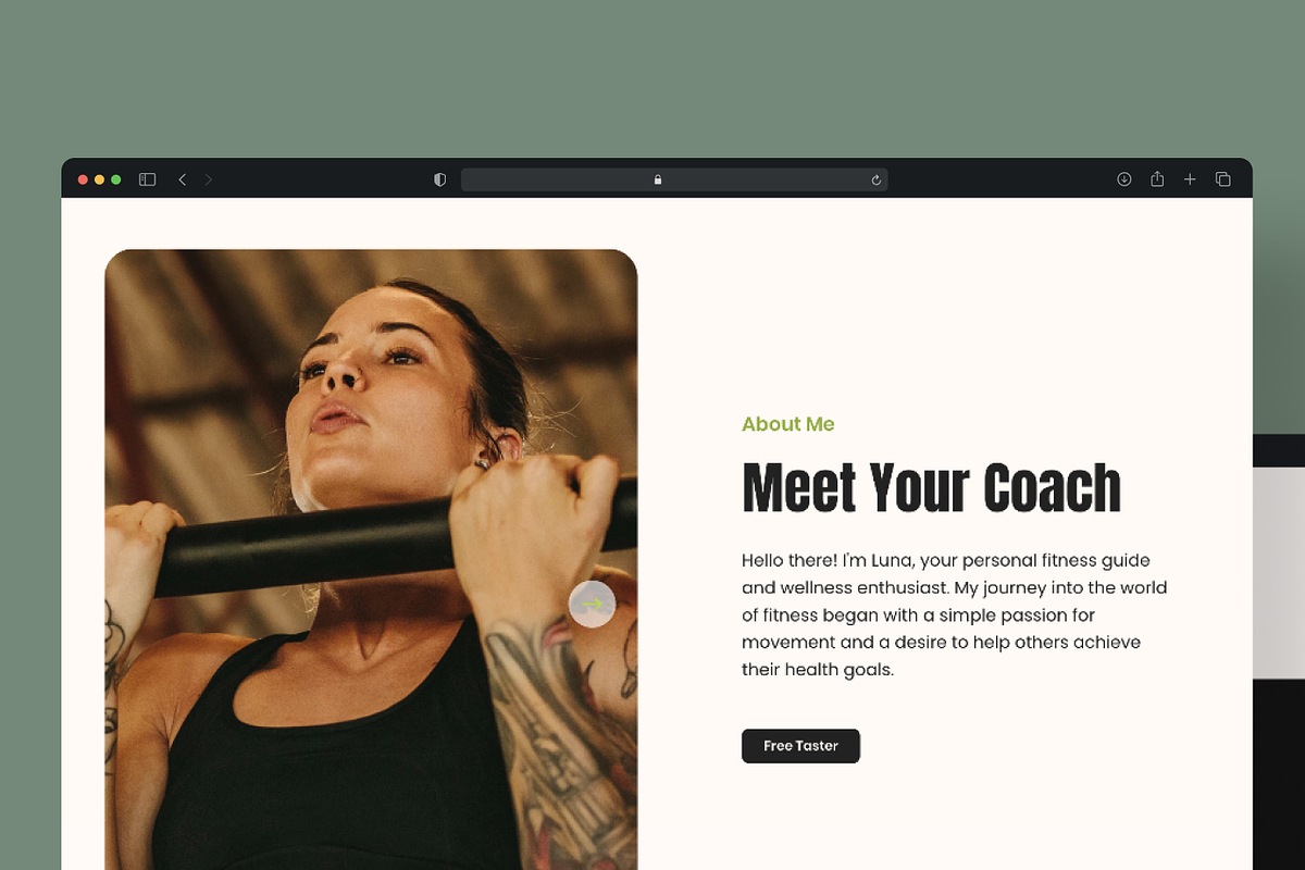 Personal Trainer Fitness Wix Website, a Wix Template by Emilia.Co Design Studios (Photo 4 of 6)