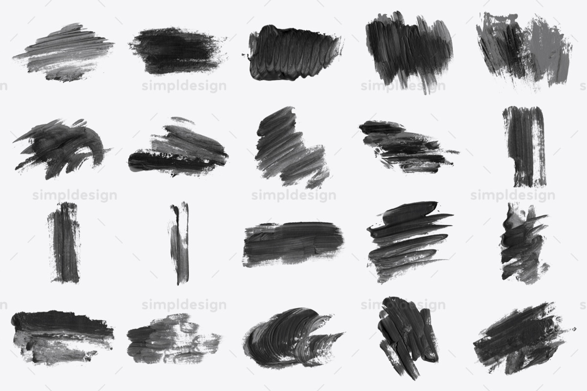 Stamp Dry Paint Photoshop Brushes, a Brush Add-On by SimplDesign (Photo 7 of 7)