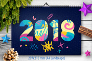 2018 New Year Christmas Bundle, an Object Graphic by Iraida_Bearlala (Thumbnail 3 of 7)