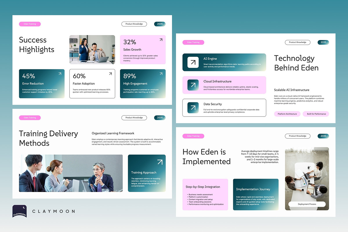 Product Training Pitch Deck, a Presentation Template by Claymoon Lab (Photo 6 of 7)