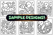 Bold Easy Sea Turtle Coloring Pages, an Animal Illustration by Craftsbeefy (Thumbnail 3 of 4)