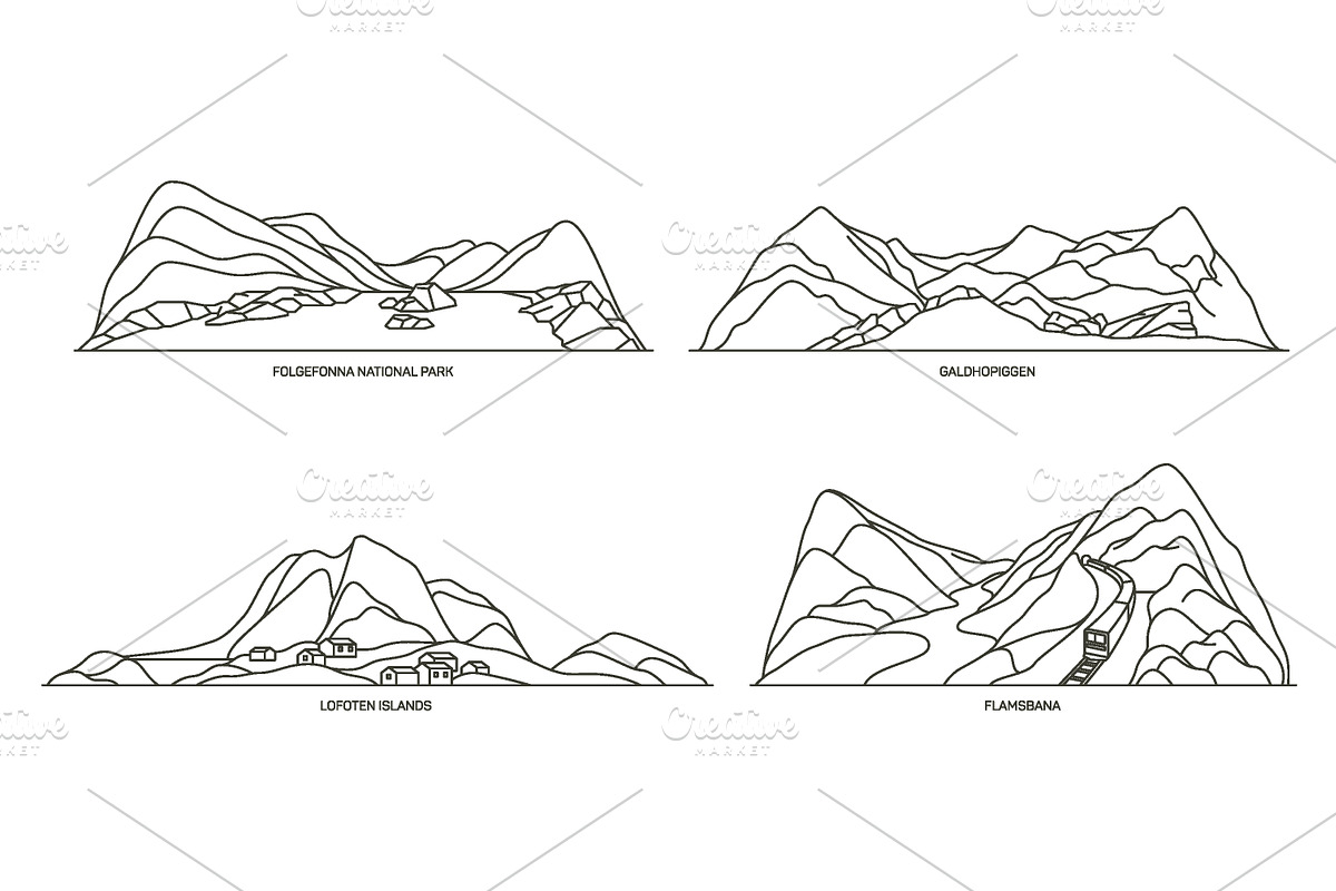Natural sights of Norway, an Illustration by GenziWorkshop (Photo 11 of 13)