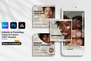 Skincare Flyer Instagram Templates