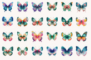 Pastel Butterfly PNG Sublimation, an Illustration by Designworld (Thumbnail 5 of 10)