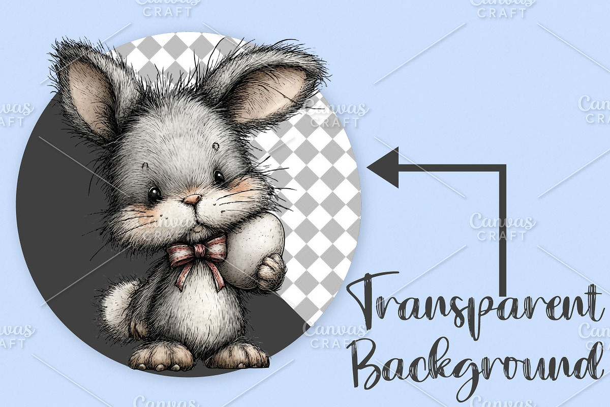 Whimsical Easter Clipart Bundle, an Illustration by Canvas Craft (Photo 2 of 7)