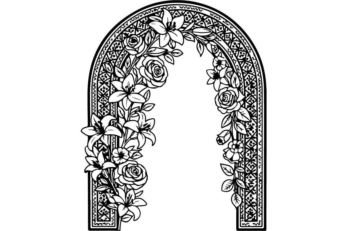 Decorative Arch Window Vector Pack, a Decorative Illustration by Designer_Momina (Photo 13 of 21)