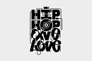 * HIP HOP ONE LOVE * Custom tag, an Object Graphic by V2.GRAPHICS (Thumbnail 1 of 5)