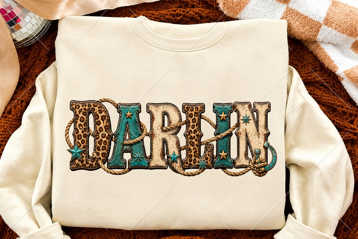 Darlin Leopard Western Cowgirl PNG, a Seasonal Illustration by Canvas Craft (Photo 4 of 6)
