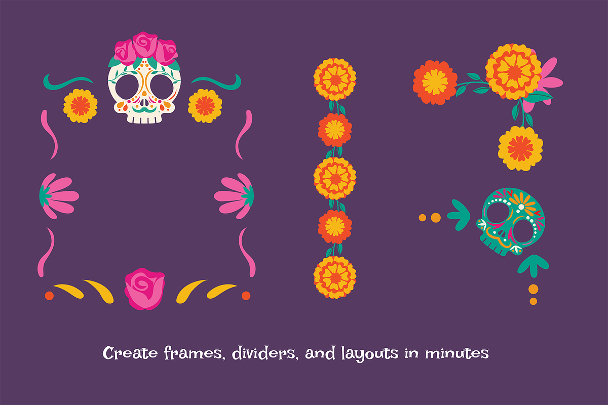 Day Of The Dead Festival Element Set, a Seasonal Illustration by Invisual Studio (Photo 5 of 10)